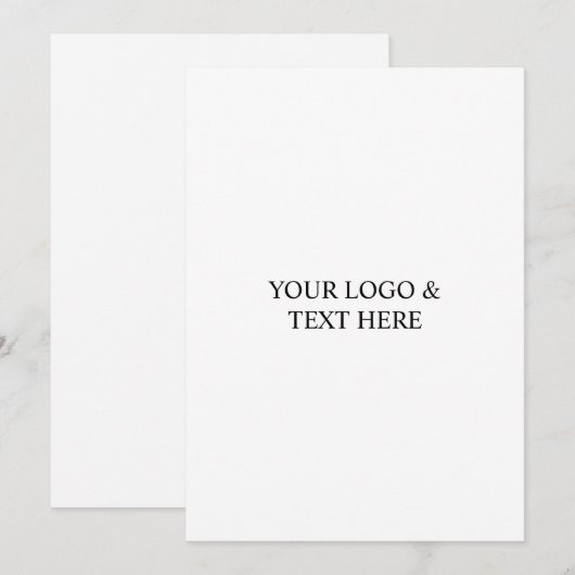 Faire-part White Personalized – Your Logo & Text Here (Devant / Derrière)