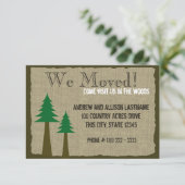 Faire-part Woodland Country Nouveau Accueil (Debout devant)