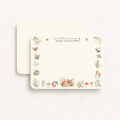Faire-part Woodland Nursery Stationery Note Card