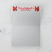 Faire-part Yorkie Christmas Sleigh (Intérieur)