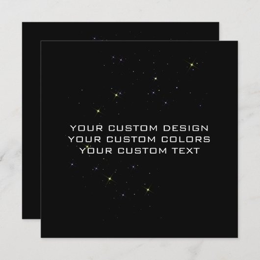 Faire-part Your Custom Design - (Devant / Derrière)