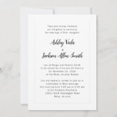 Faire-parts de mariage | (Dos)