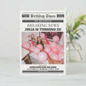 Faire-parts de naissance Invitation 21 ans (Debout devant)