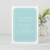 Faire parvenir une invitation Turquoise Simply Ele (Debout devant)