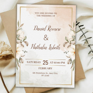 Faire personnaliser une invitation de mariage flor