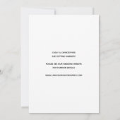 Faire-photo de cire rouge Save The Date minimalist (Dos)