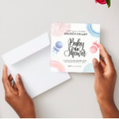 Faire-pink et aquarelles bleues Invitation à une B