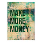 Faire plus d'argent poster bureau (Devant)