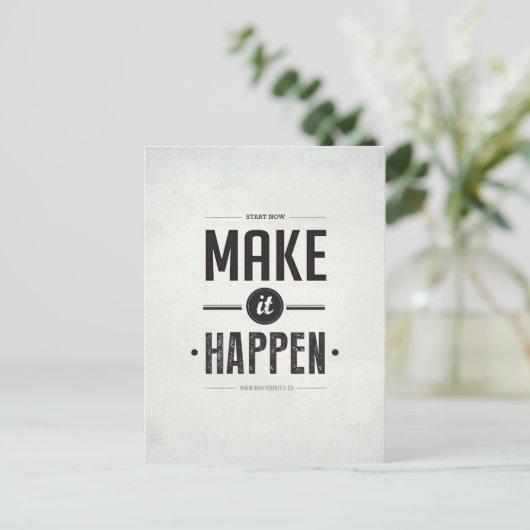 Faire que cela arrive - Carte postale (Debout devant)