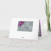 Faire Romantique Roses Violettes & Invitation Arge (Dos)