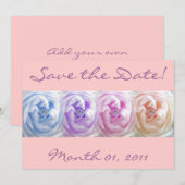 Faire Roses Avec Gems Invitations (Devant / Derrière)