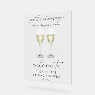 Faire sauter le champagne Fête de douche de mariée