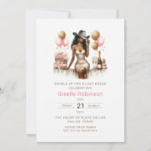 Faire Selle Invitation de Réception de Mariage Wes (Devant)