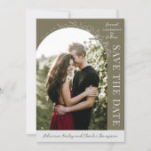 Faire simple floral 1 Thym vert Save The Date (Devant)