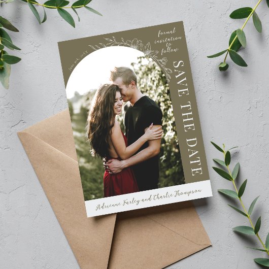 Faire simple floral 1 Thym vert Save The Date