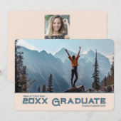Faire simple Invitation de photo de diplômé 20xx 2 (Devant / Derrière)