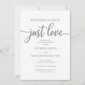 Faire Simple Juste Amour Invitation De Mariage Déc (Devant)