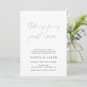 Faire simple, juste l'amour Invitation de mariage (Debout devant)
