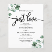 Faire Simple Mariage Verdure Budget Cartes d'Invit (Devant)