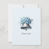 Faire sonner les cloches Invitation Hydrangea Bleu (Dos)