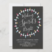 Faire Spirits Bright Cocktail Party Invitation (Devant)