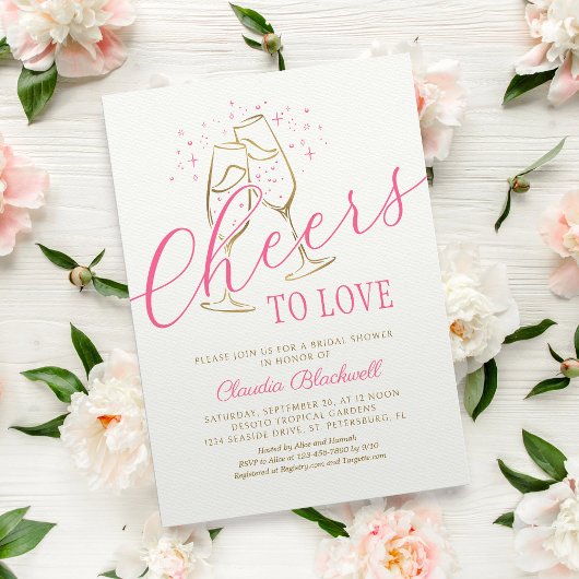 Faire Tchin à l'Amour Invitation de Réception de M