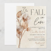 Faire tomber amoureux Invitation de mariage  (Devant / Derrière)