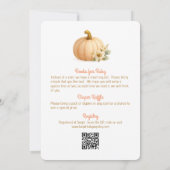 Faire tomber dans l'amour Citrouilles Invitation d (Dos)