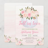 Faire tomber dans l'amour Invitation de Fête de Ma (Devant / Derrière)