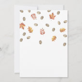 Faire tomber dans l'amour Pumpkin Latte Invitation (Dos)
