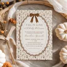 Faire tomber en amour Invitation à la Baby Shower