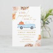 Faire Tomber la Carte d'Invitation de Baby Shower  (Debout devant)