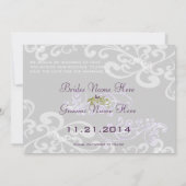 Faire tourbillonner votre invitation de mariage ph (Dos)