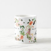 "faire tout en amour" aquarelle tasse à café (Centre)