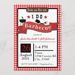Faire un barbecue Invitation de mariage pour coupl