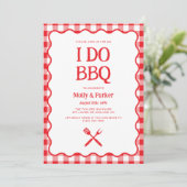 Faire un BBQ Invitation de barbecue de mariage (Debout devant)