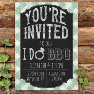 Faire un BBQ Menthe Invitation pour une Mariée et