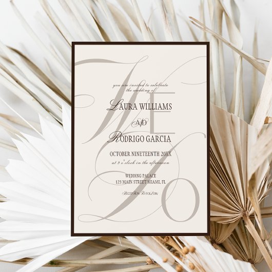 Faire un espresso Carte d'invitation de mariage Ol