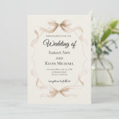Faire un nœud Invitation de mariage (Debout devant)