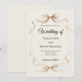 Faire un nœud Invitation de mariage (Devant / Derrière)