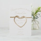 Faire un nœud - Invitation de mariage (Debout devant)