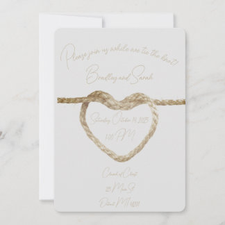 Faire un nœud - Invitation de mariage