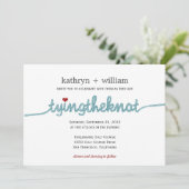 Faire un nœud Invitation de mariage moderne (Debout devant)