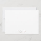 Faire un nœud Invitation de mariage moderne (Dos)