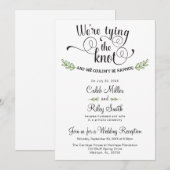 Faire un nœud Invitation de réception de mariage (Devant / Derrière)