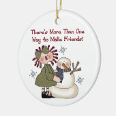 Faire un ornement d'amies de neige Keepsaké (Gauche)