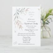 Faire Un Seul Christian Wedding Invitation (Debout devant)