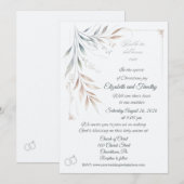 Faire Un Seul Christian Wedding Invitation (Devant / Derrière)