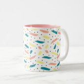 Faire Un Splash Abstrait Initiale Deux Tons Mug (Devant droit)