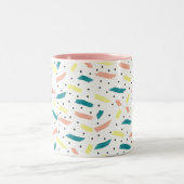 Faire Un Splash Abstrait Initiale Deux Tons Mug (Centre)